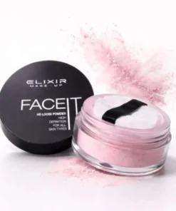 Face IT HD Loose Powder Pink – Ροζ Πούδρα Φωτεινότητας 18H | Elixir Make Up