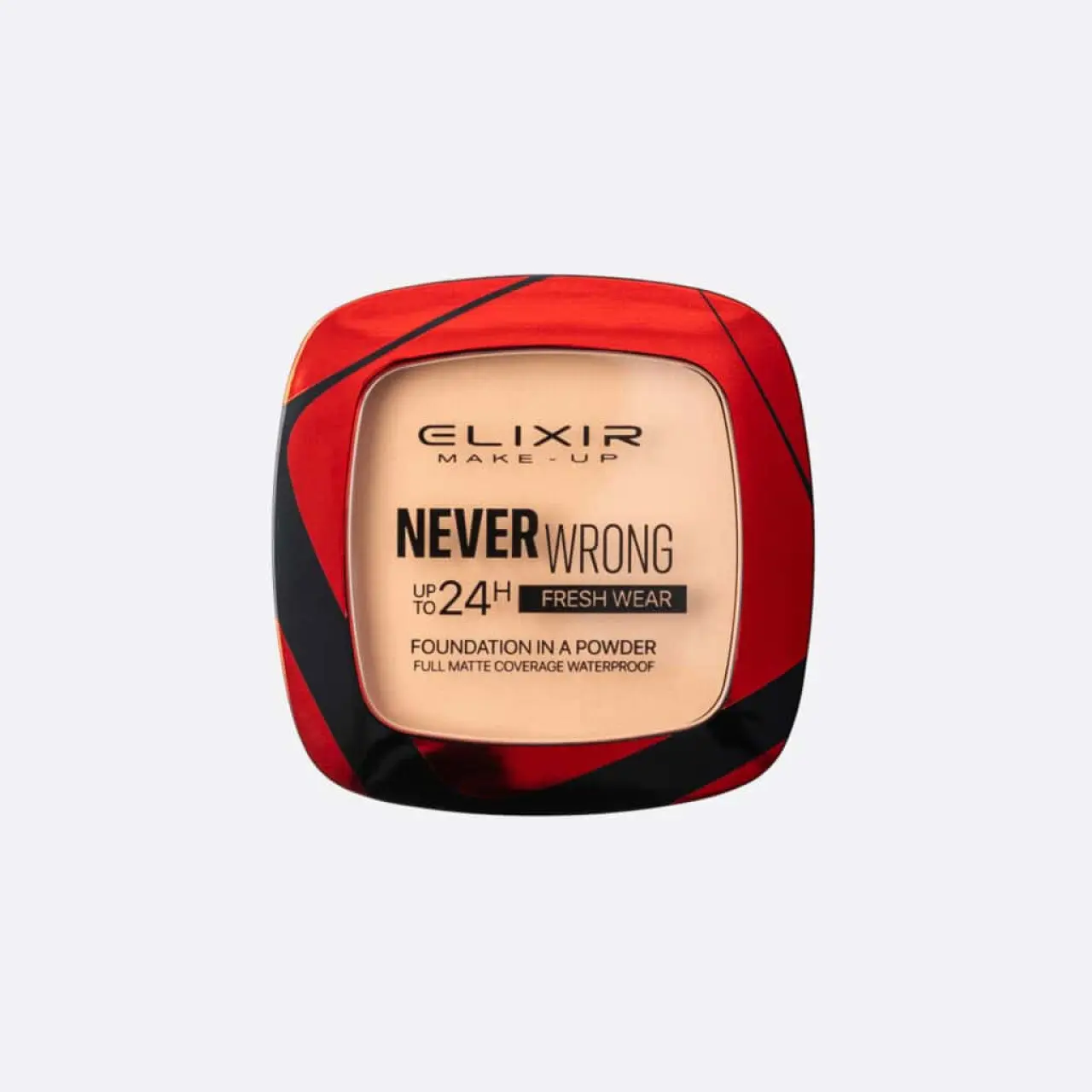 Elixir Never Wrong Foundation in a Powder 944B – Compact Πούδρα Foundation Ματ Full Coverage - Image 2