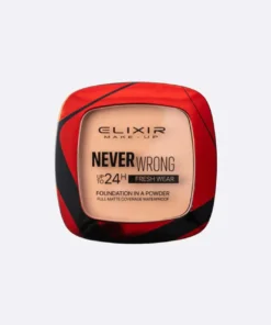 Elixir Never Wrong Foundation in a Powder 944A – Compact Πούδρα Foundation Φυσικό Ματ Αποτέλεσμα - Image 2