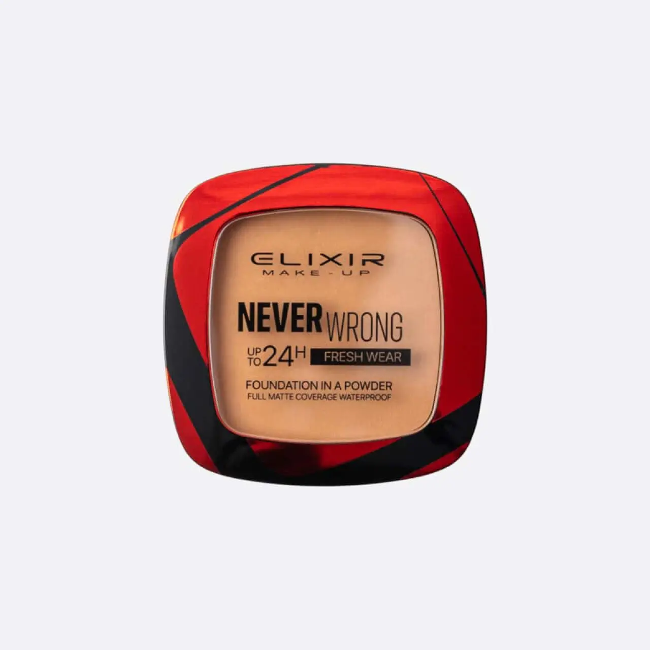 Elixir Never Wrong Foundation in a Powder 944D – Compact Πούδρα Foundation Full Coverage Ματ - Image 2